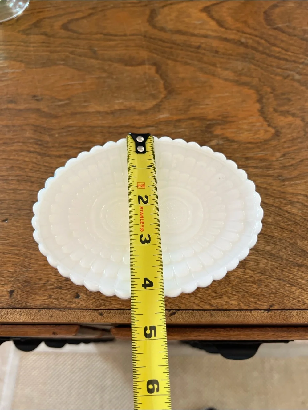 Vintage Avon Milk Glass Footed Soap Dish with Owl Design White Pedestal